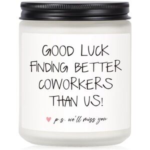 NWT Lavender Candle • Good Luck Finding Better Coworkers Than Us! We’ll miss You